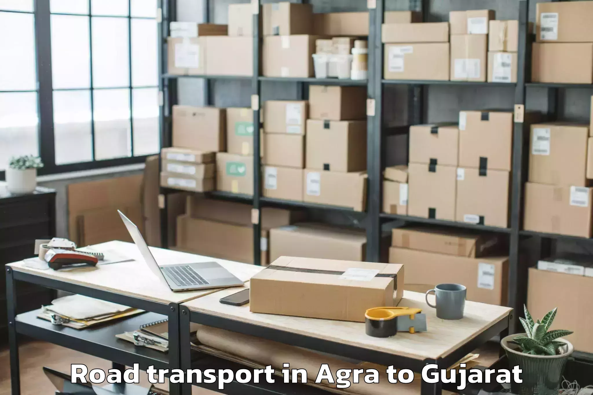 Discover Agra to Lunavada Road Transport